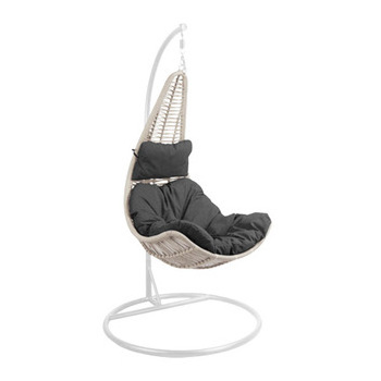 C shaped Leisure Cane Weaving Hanging Swing Chair