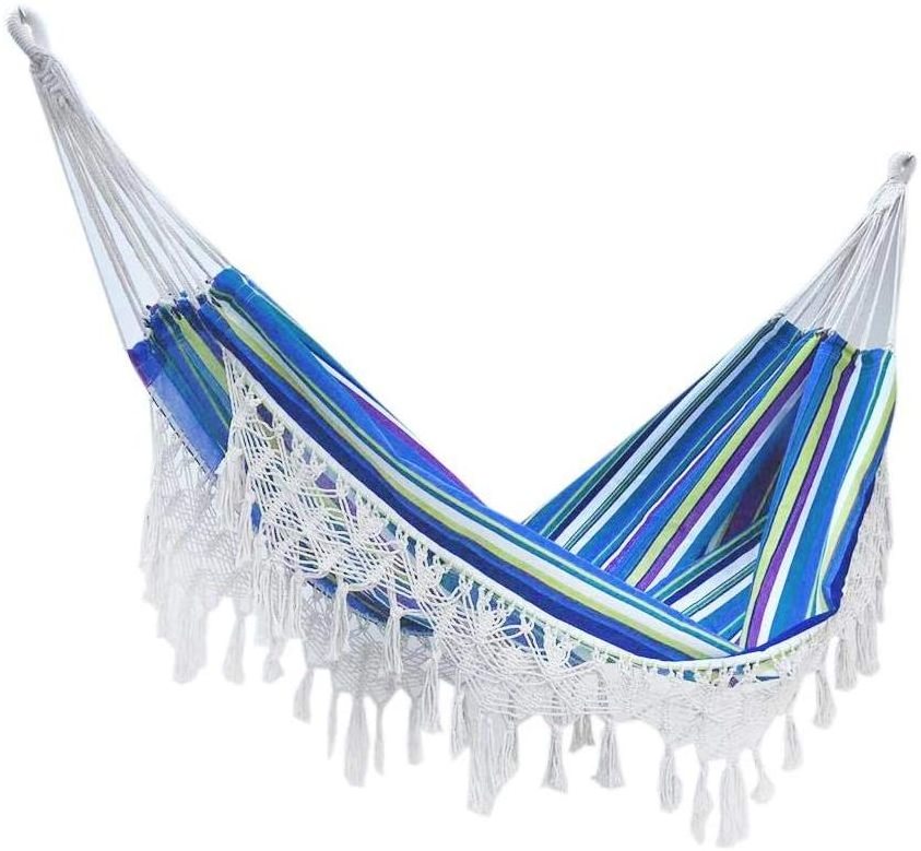 Upgrade Extra Large Breathable Ripper Hand-woven Fringed Hammock