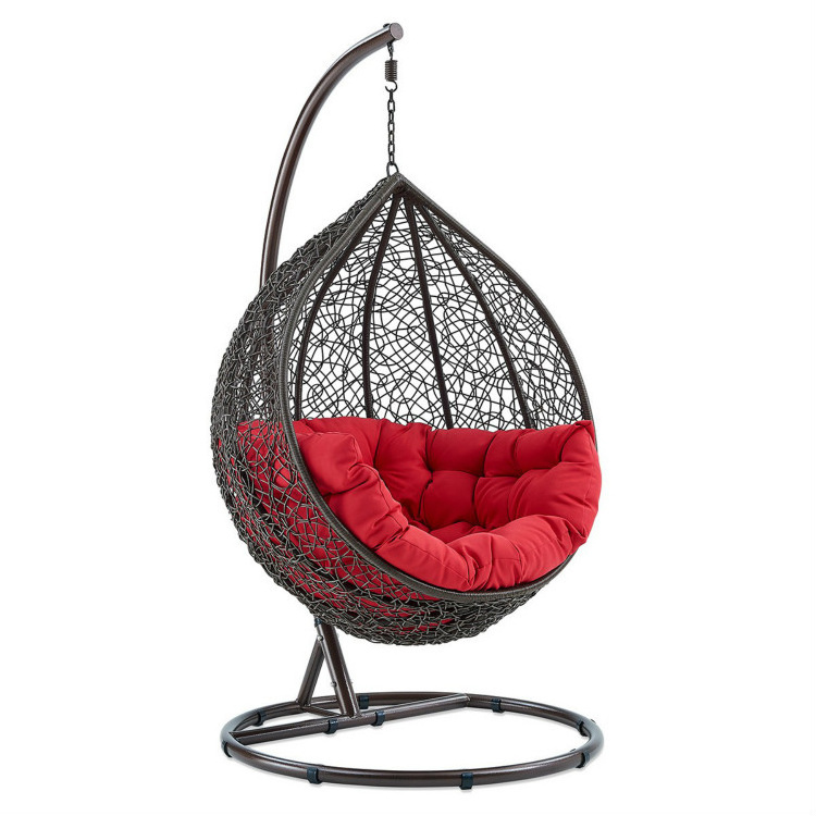 Double Sturdy and Durable Hammock Hanging Basket Swing for Indoor Outdoor Balcony Patio