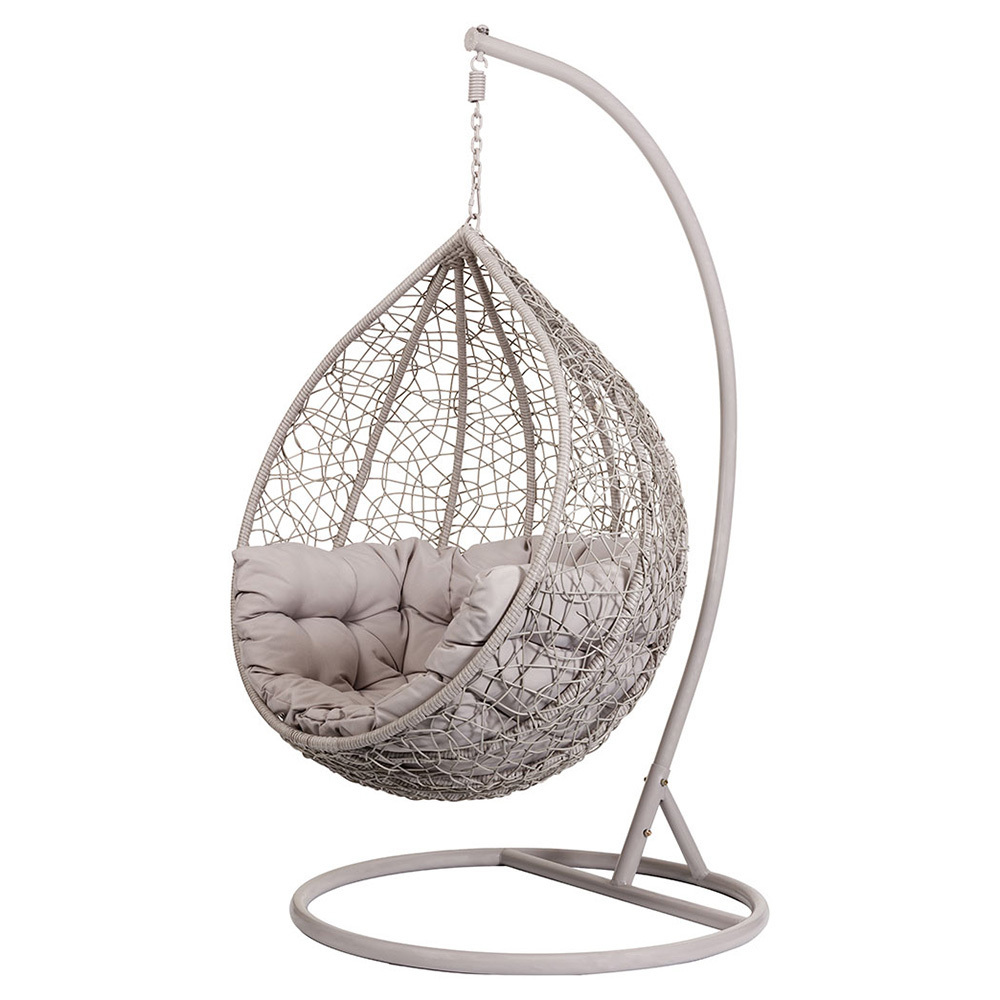 Luxury Wicker Rattan Garden Hanging Chair Outdoor with Swing Stand