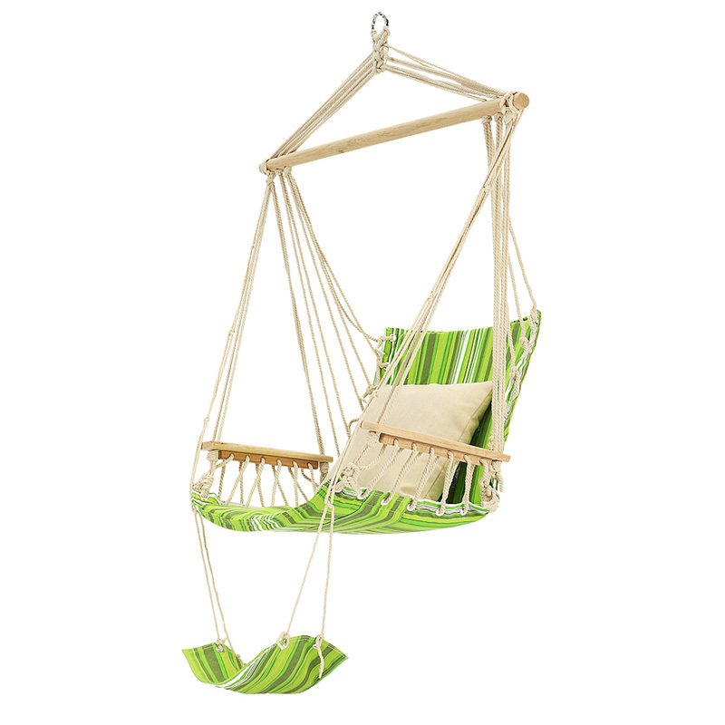 Comfort Hammock Chair Swing With Foot Pad and Back Support