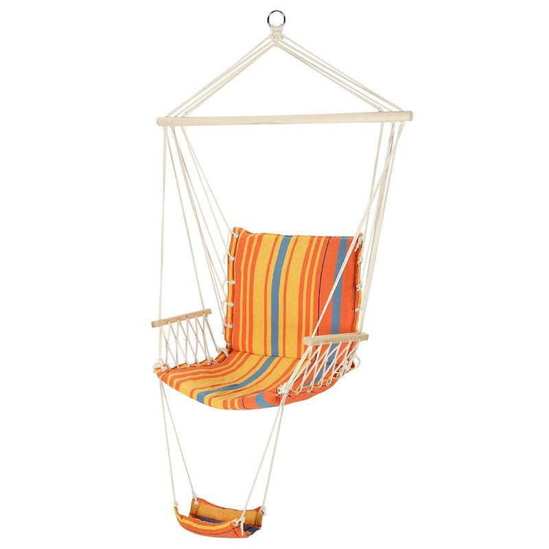 Comfort Hammock Chair Swing With Foot Pad and Back Support