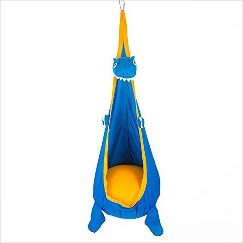 Kids Gift Dinosaur Shaped Hanging Hammock Pod Swing Seat