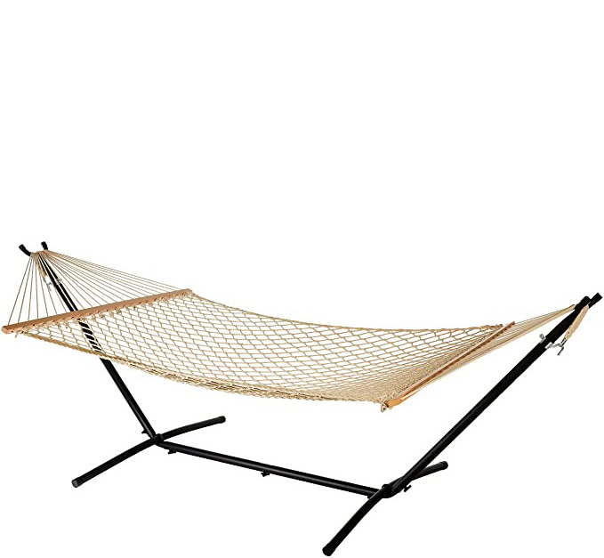 Outdoor  Hammock Swing Chair' Adjustable Metal Stand