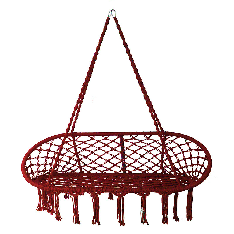 Garden Macrame Hanging Rope Double Swing Chair