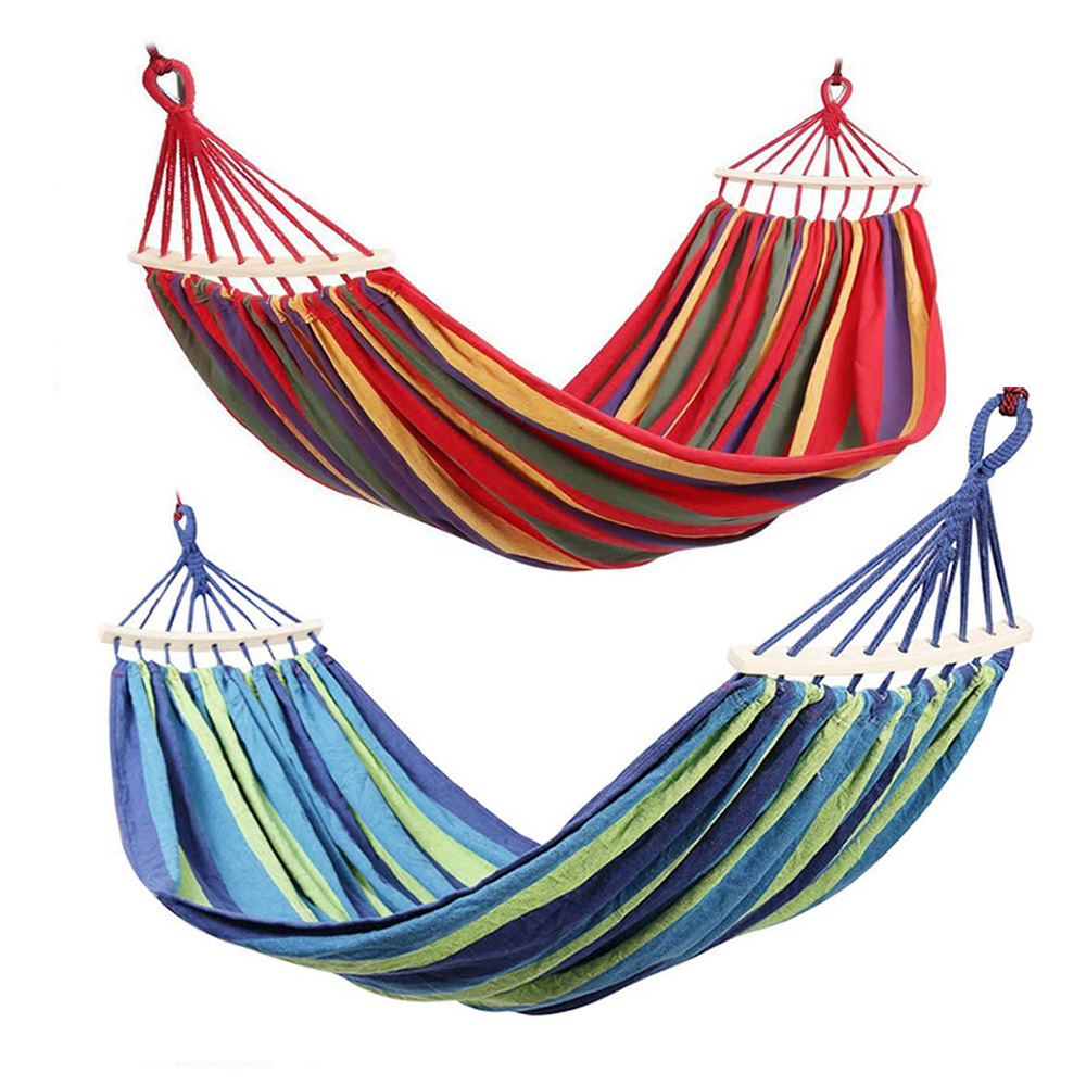 Elegant Outdoor Leisure Double Hammock with Spreader Bar