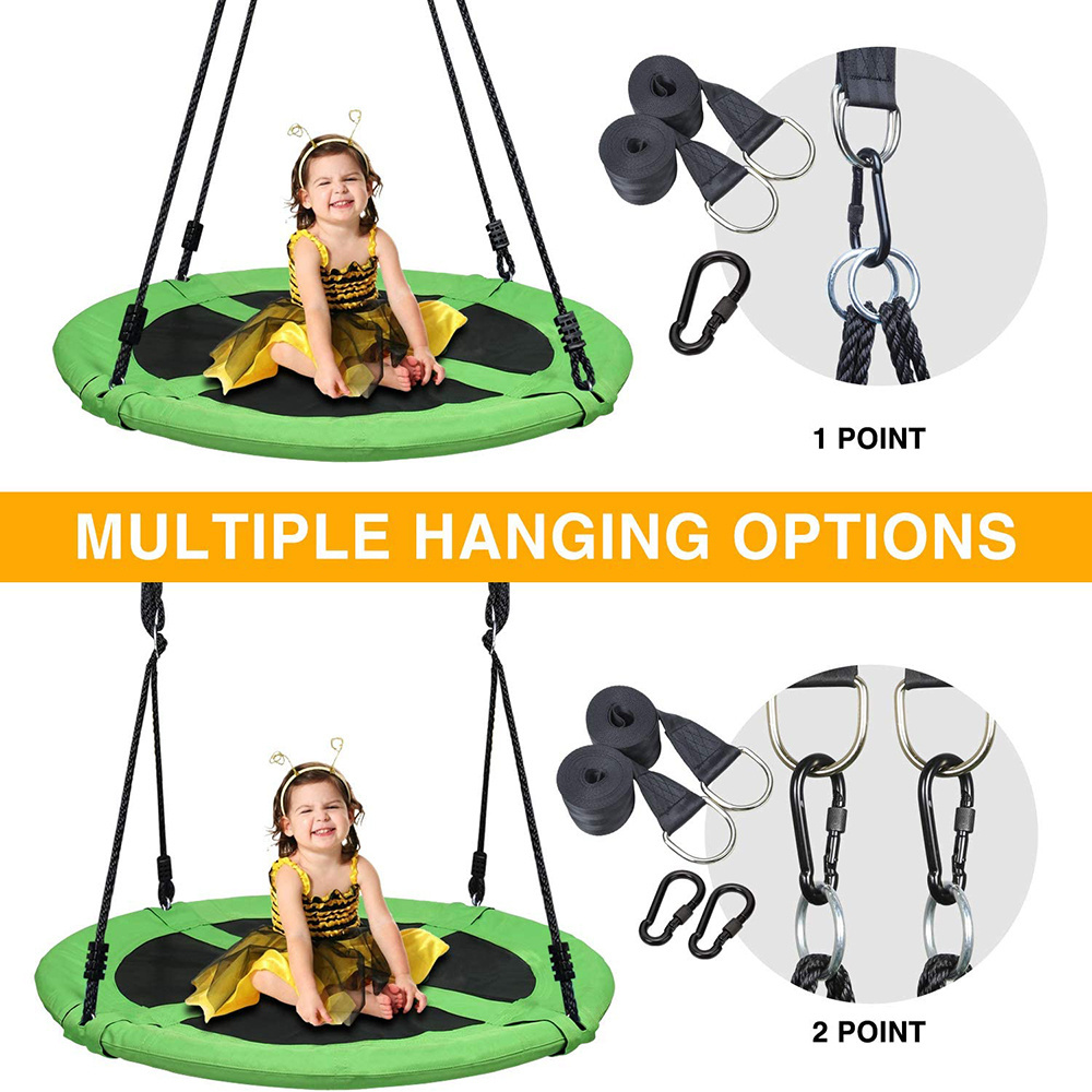 Adjustable Multi-Strand PE Ropes Tire Swing for Playground ...