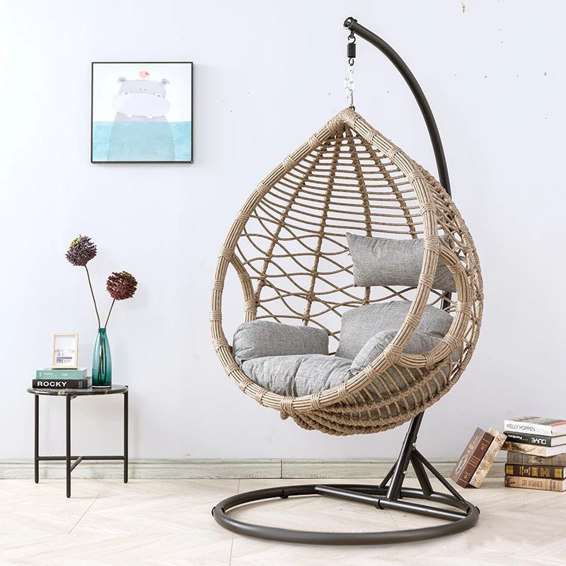 High-quality hanging egg chair with stand, Garden Patio Swing Chair  for Indoor Outdoor