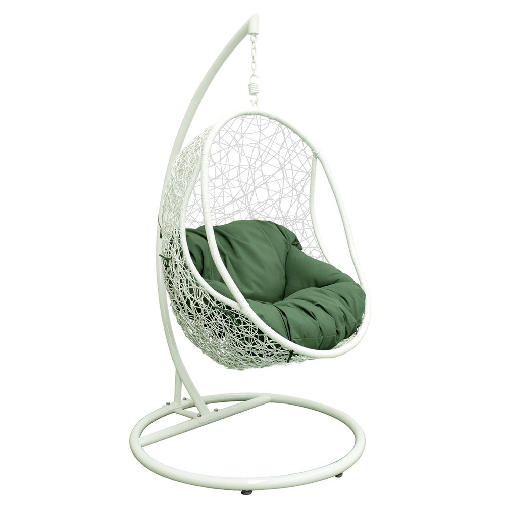 Hot Sell Modern Leisure Swing Chair Garden Furniture Eggshape Hanging Swing Chair for Bedroom and Patio