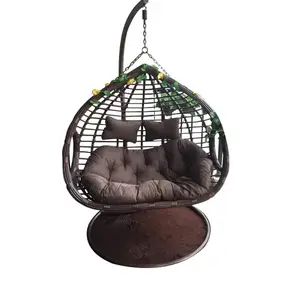 New Durable Hammock Swing Char Metal Stand Double Sets Circle Swing Chair for Patio Yards and Living Room