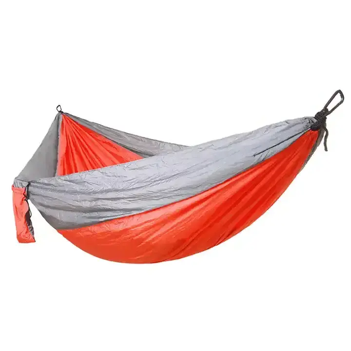 Modern Outdoor Leisure Camping Hammock Nylon Hammock Swing Bed with Carry Bag and Ropes