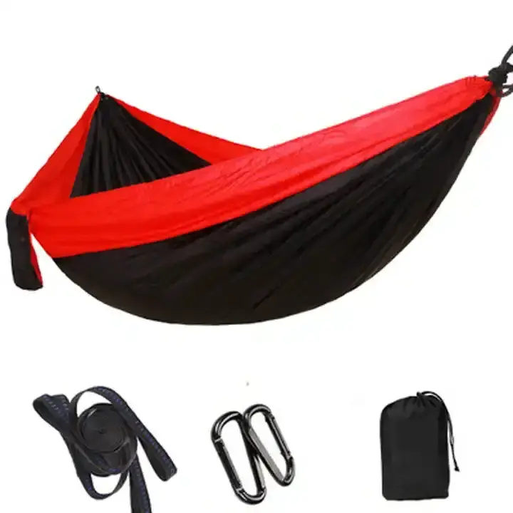 High Quality Many Sizes And Matches Portable Parachute Camping Nylon Rope Swing Nylon Hanging Hammocks