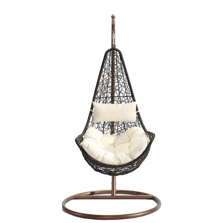 C shaped Leisure Cane Weaving Hanging Swing Chair