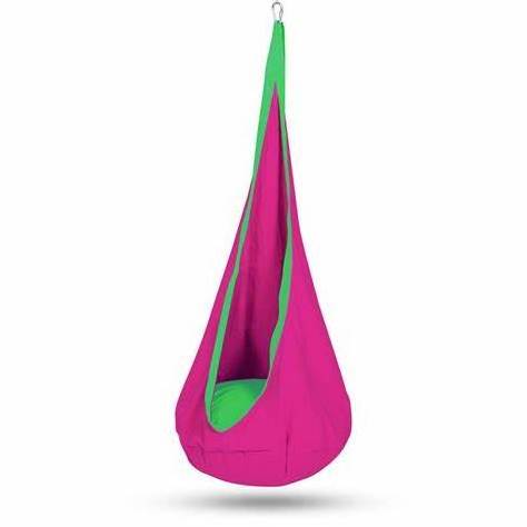 Relaxing and Safe Hanging Hammock Cocoon Pod Swing with Inflatable Pillow for Children