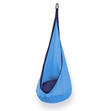 Relaxing and Safe Hanging Hammock Cocoon Pod Swing with Inflatable Pillow for Children