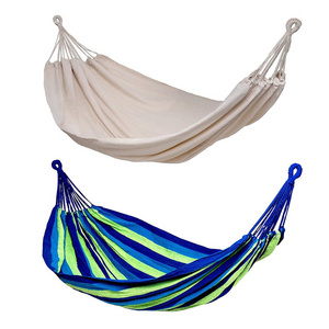 Boho Soft Woven Cotton Fabric Double Hanging Hammock