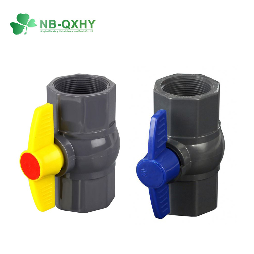 China Factory Free Sample Socket/Thread 1/2 to 4 Inch PVC Plastic Octagonal Ball Valve