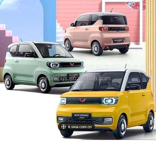 Wuling electric mini car new energy vehicles mini electric 4 wheeler two seater mini cars for sale