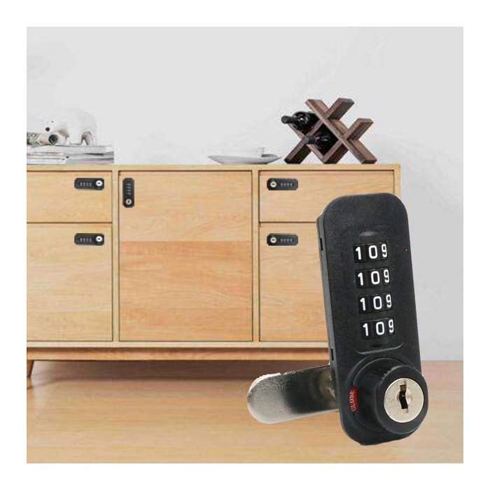 Master Key 4 Digital gym safety Drawer Furniture Mechanical locker wood Wooden Cabinet code combination cam lock