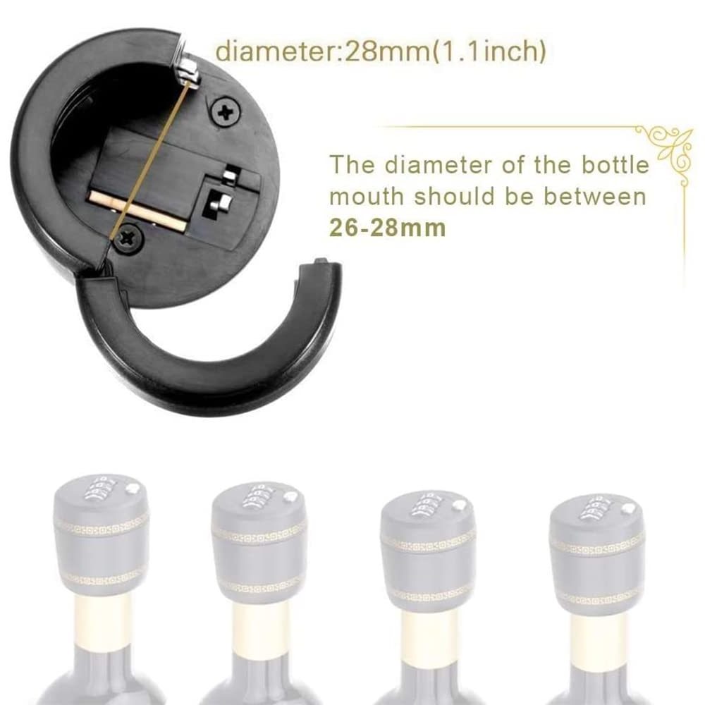 Hot sale ABS wine stopper digital lock 3 Password Code wine Combination bottle Lock