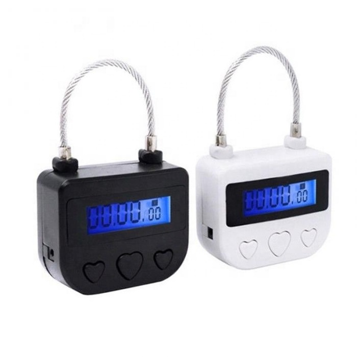 smart Multifunctional USB Rechargeable timing digital Timer Alarming  electronic Padlock delay Release  Time Lock