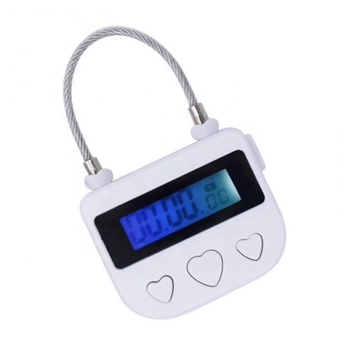 smart Multifunctional USB Rechargeable timing digital Timer Alarming  electronic Padlock delay Release  Time Lock