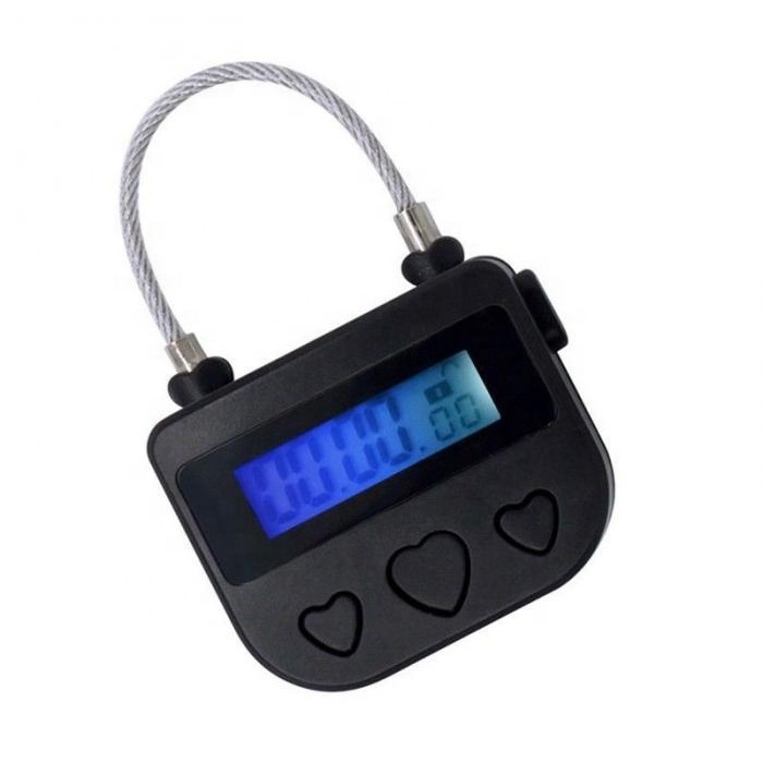 smart Multifunctional USB Rechargeable timing digital Timer Alarming  electronic Padlock delay Release  Time Lock