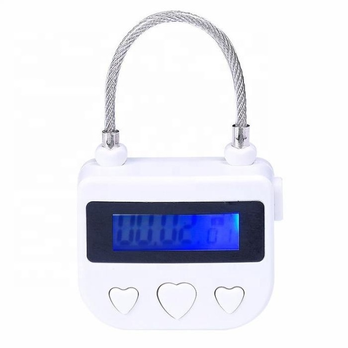 smart Multifunctional USB Rechargeable timing digital Timer Alarming  electronic Padlock delay Release  Time Lock