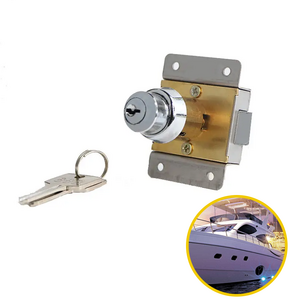 Camper Caravan Zinc Alloy cabinet 2 keys Drawer RV Yachts Push Button Lock for motorhome rv yacht