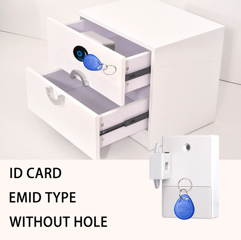 Wardrobe Furniture Intelligent smart  Electronic cabinet hidden Sensor Lock Card Drawer RFID Invisible lock