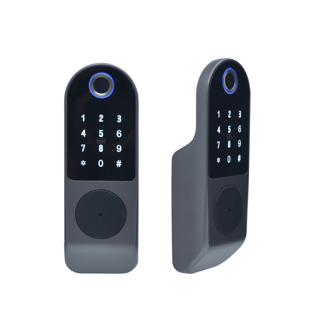 Cable-free remote swipe card apartment security door fingerprint password lock