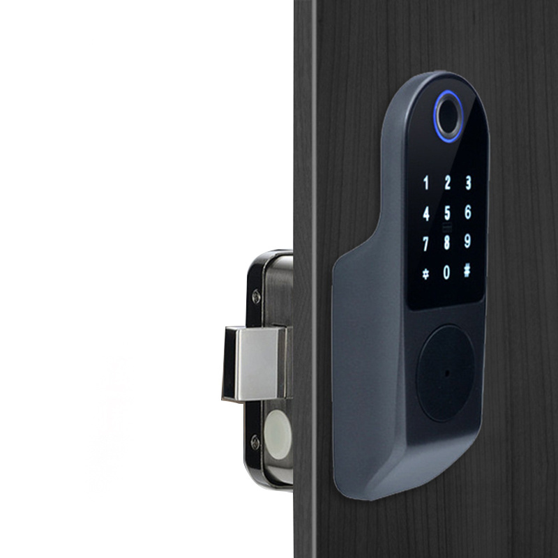 Cable-free remote swipe card apartment security door fingerprint password lock