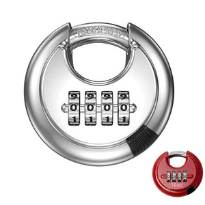 Steel Keyless Heavy Duty Resettable Hardened 70mm Stainless Steel keyless  Digital Combination disc padlock