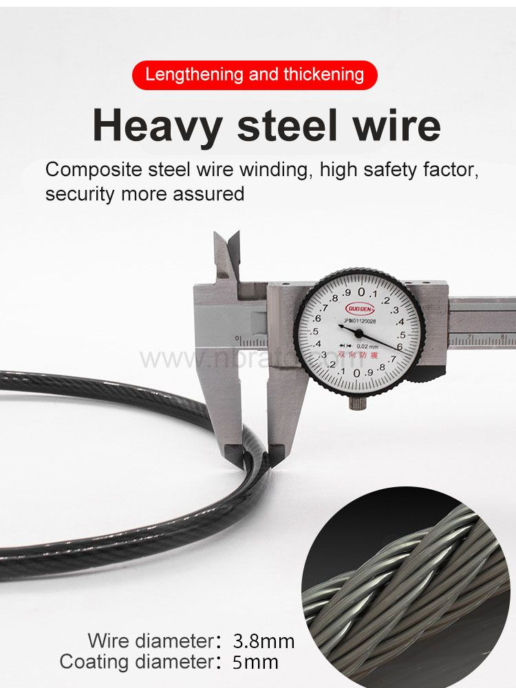 Hot selling Anti-thift 1.8m thick steel  4 digital combination cable bike motorcycle helmet lock