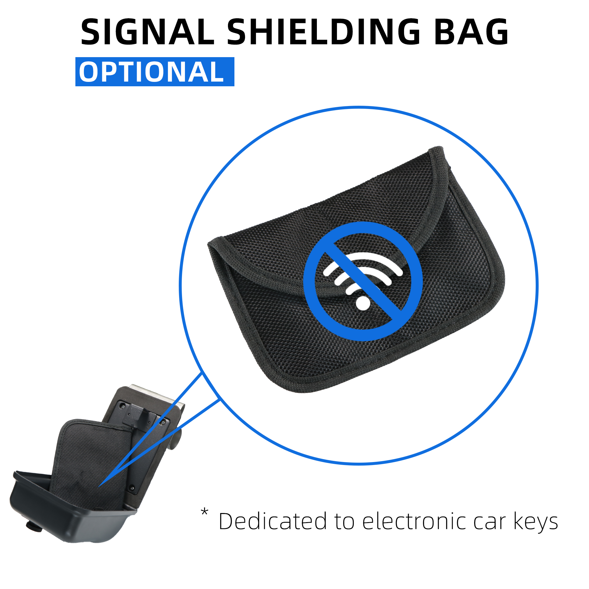 signal Blocker 3 combination code key storage vehicle faraday car key window lock box for car keys