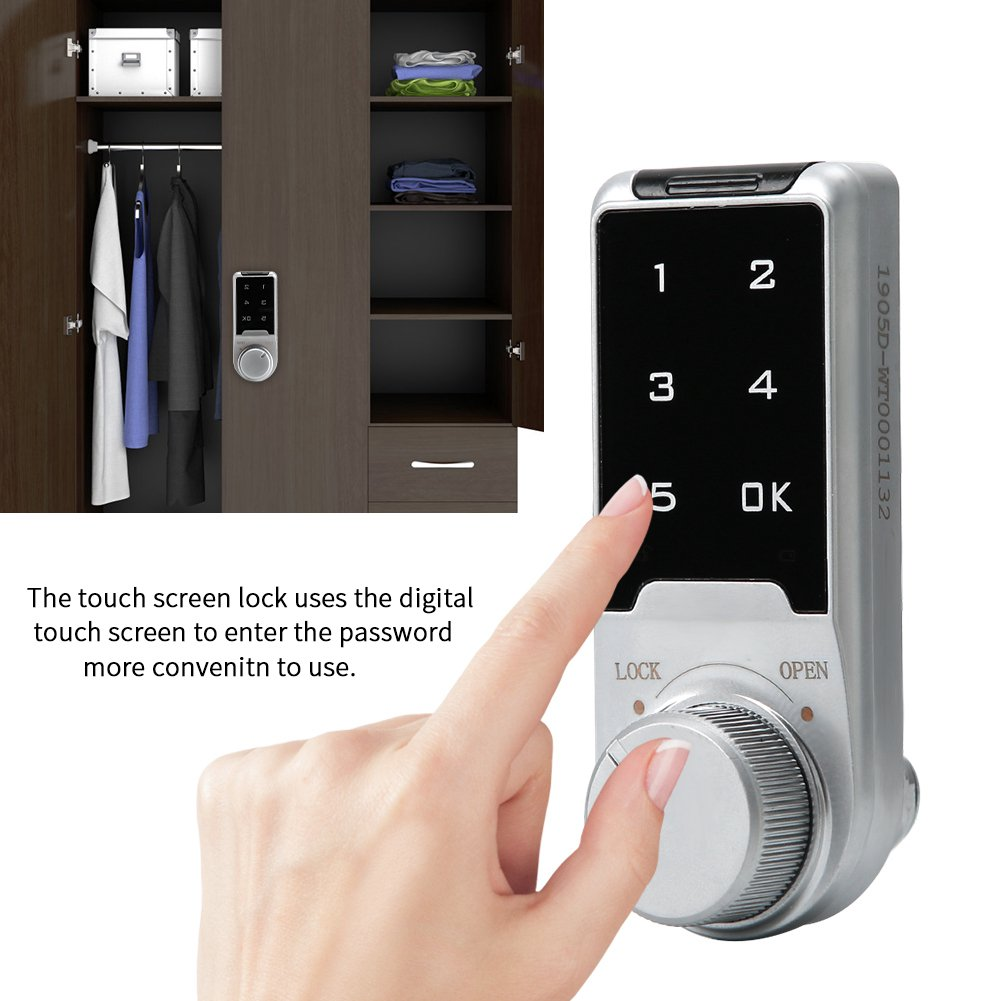 Smart Electronic Keyless Combination Number Digital Cam metal Keypad Gym Touch Pad Lock For Public Furniture Cabinet Locker