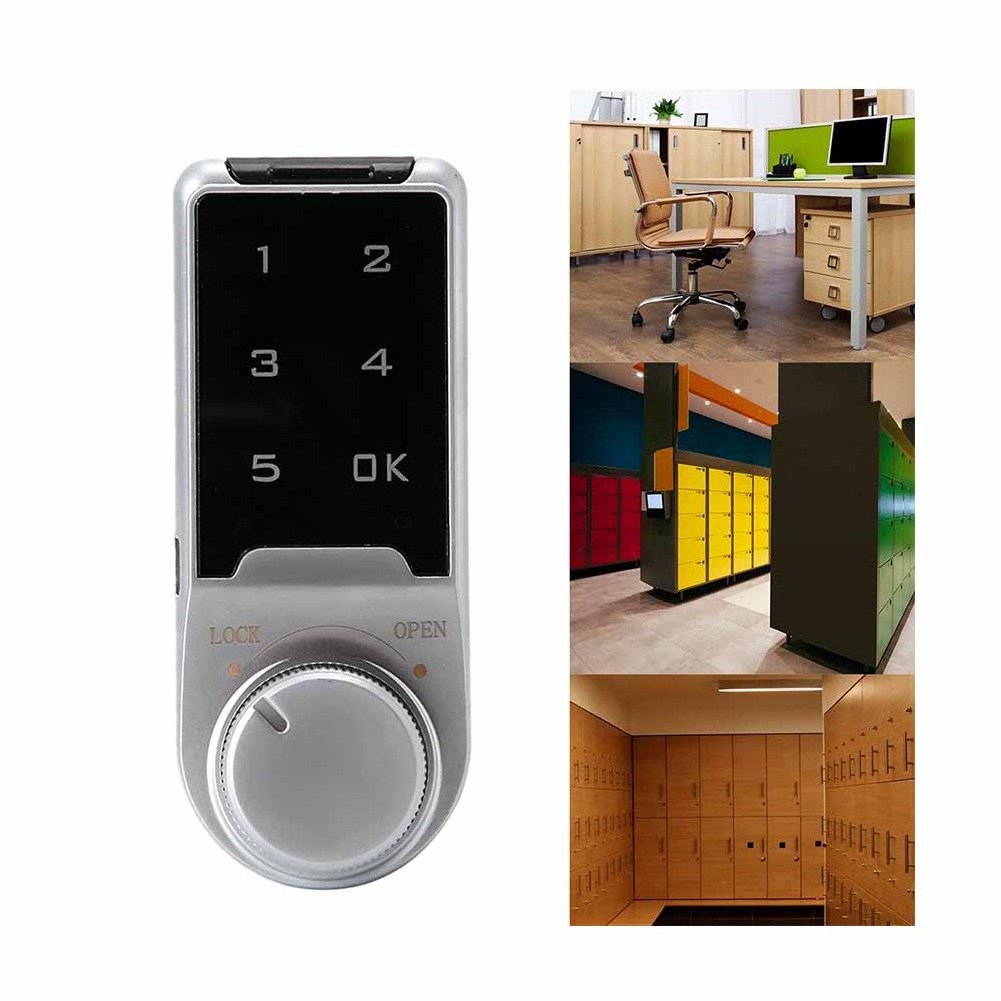 Smart Electronic Keyless Combination Number Digital Cam metal Keypad Gym Touch Pad Lock For Public Furniture Cabinet Locker