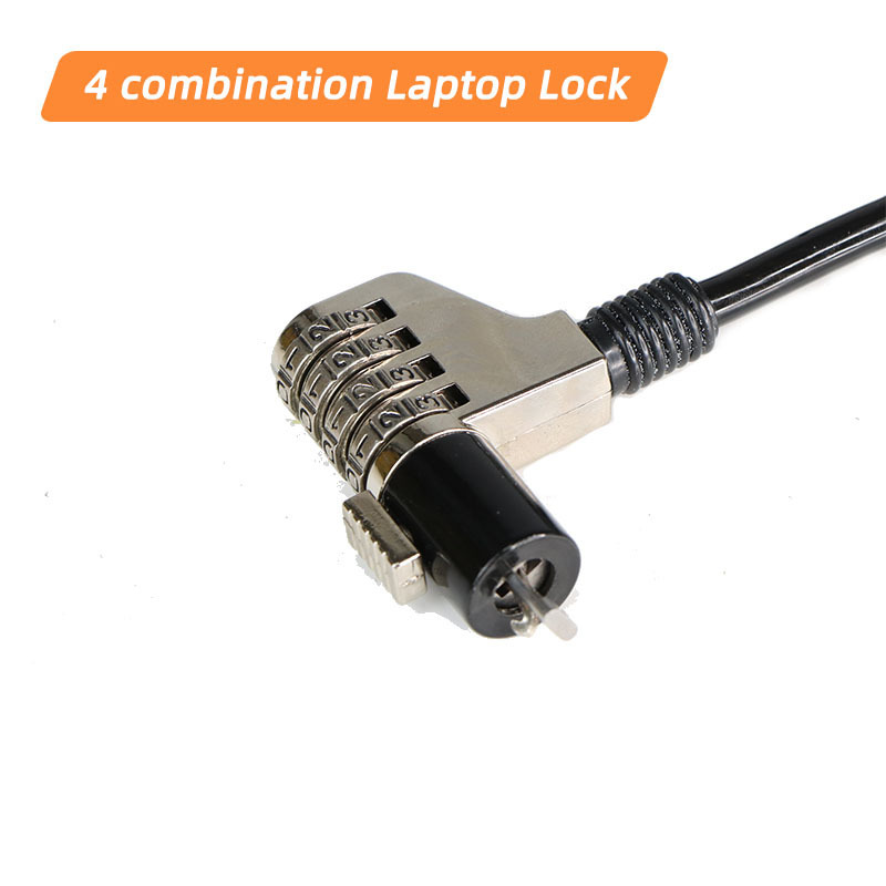 combing laptop security 4 digital combination cable password lock computer lock