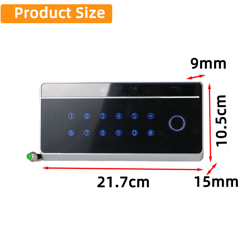 high quality Black intelligent  fingerprint combination digital  safe box lock