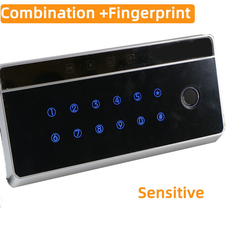 high quality Black intelligent  fingerprint combination digital  safe box lock