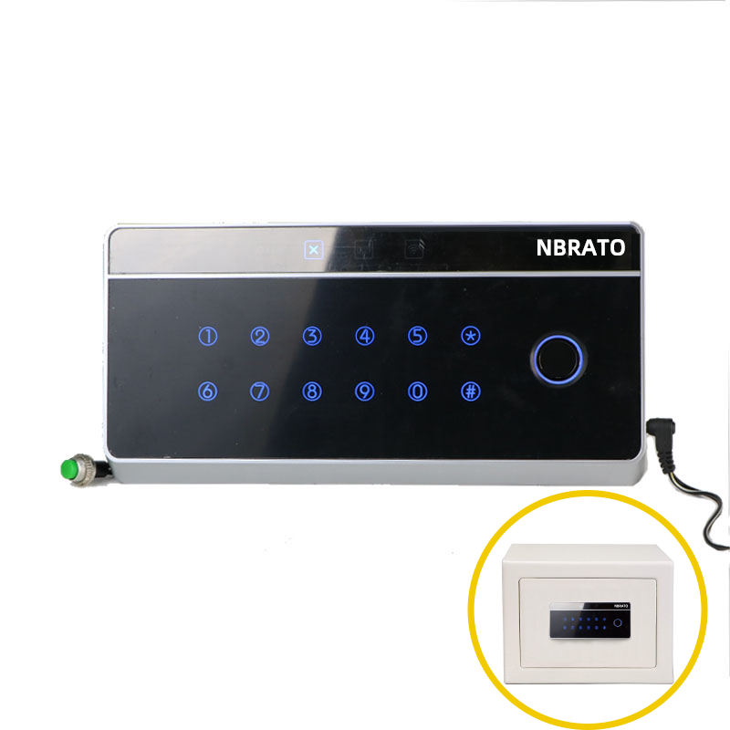 high quality Black intelligent  fingerprint combination digital  safe box lock