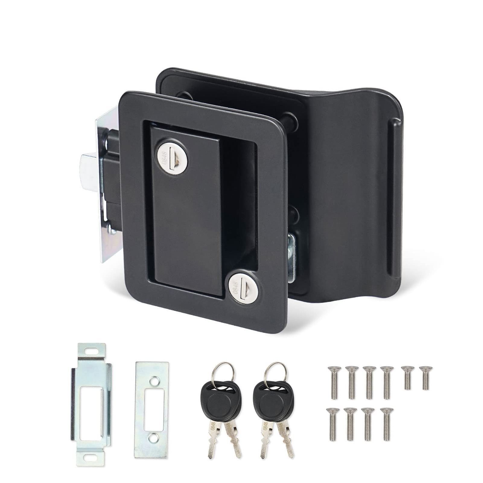 NBRATO metal caravan rv entry door universal latch lock for rv caravan motorhome