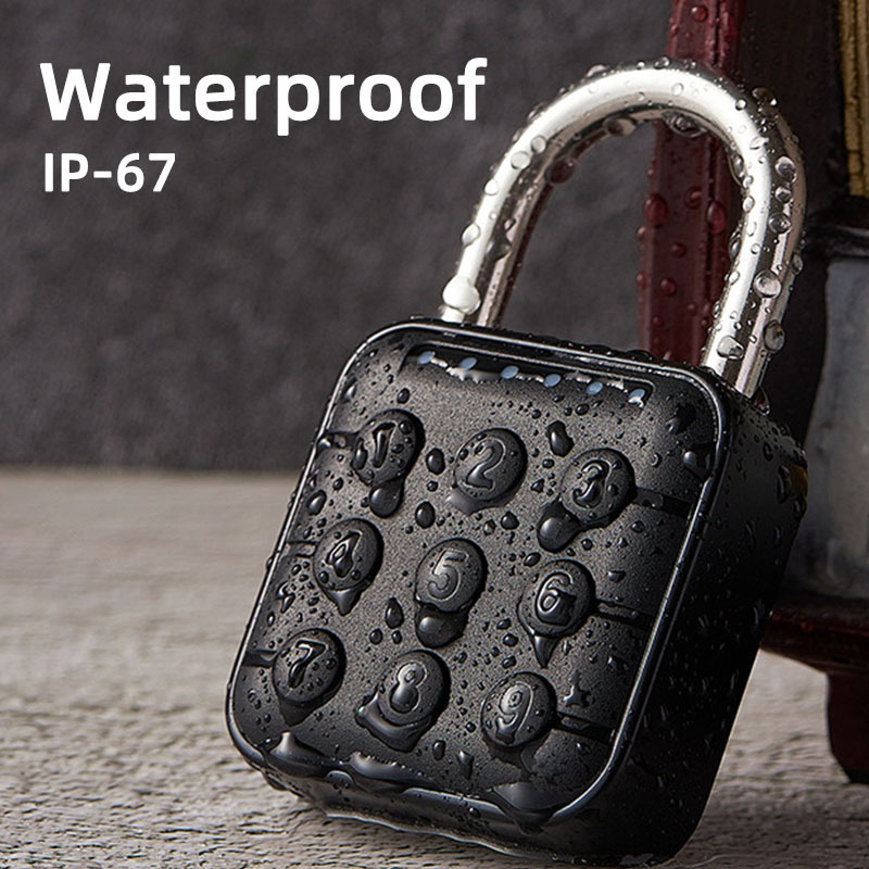 cadenas empreinte digitale waterproof  finger print electronic combination digit smart fingerprint padlock for gym locker