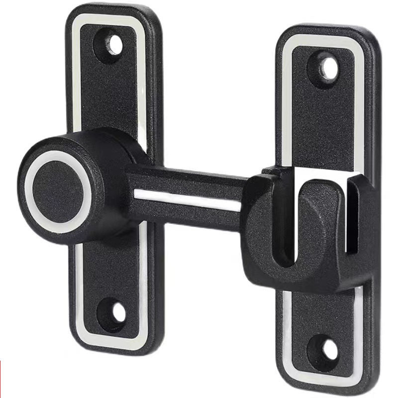 toilet slide door night light 90  Degree reinforcement lock security barn door latch lock For Sliding Wooden Doors