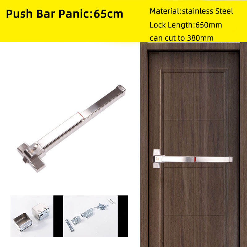 stainless steel emergency fire exit door panic exit push bar lock