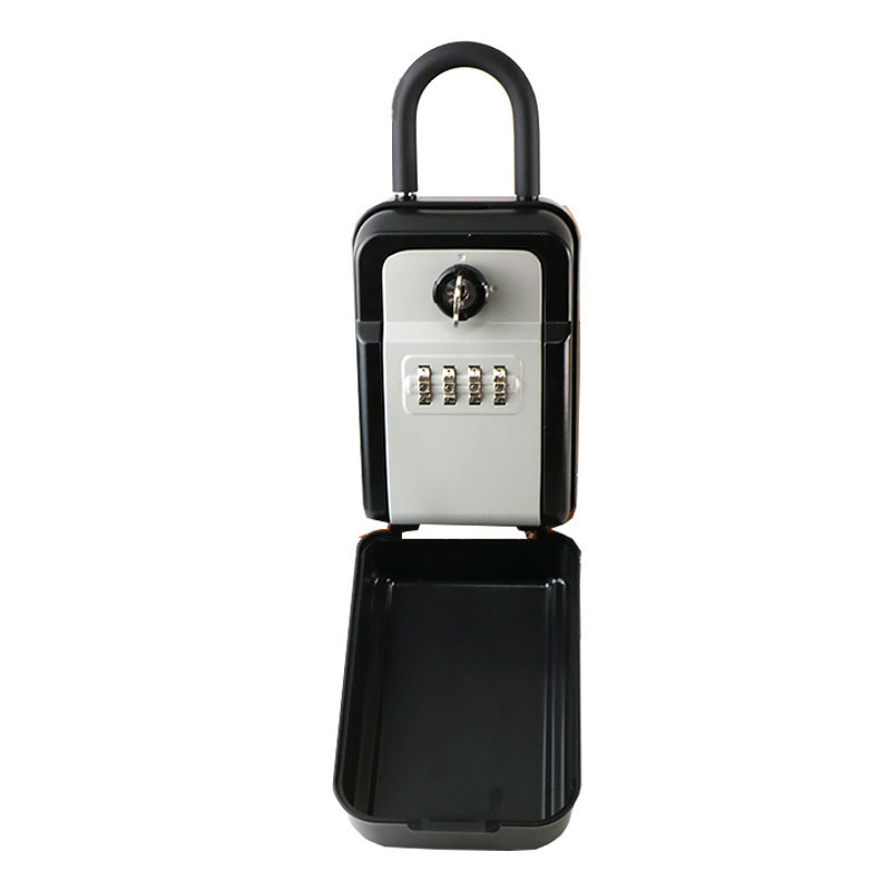 outdoor wall amount waterproof metal lockbox safe key lock box with emergency key for house key