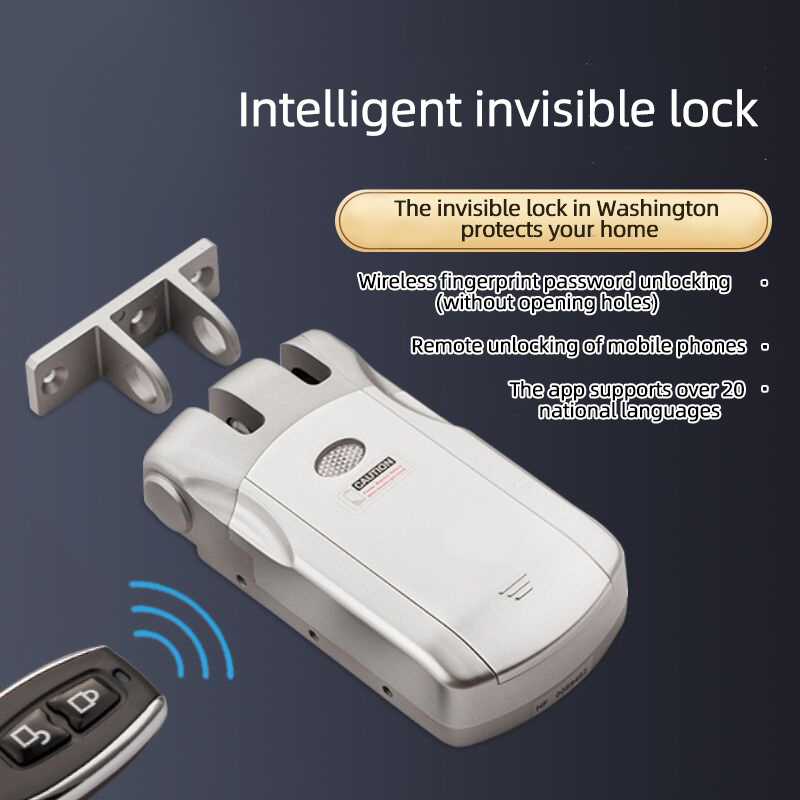 indoor office invisible tuya Electric smart intelligence security door safe lock with remote control