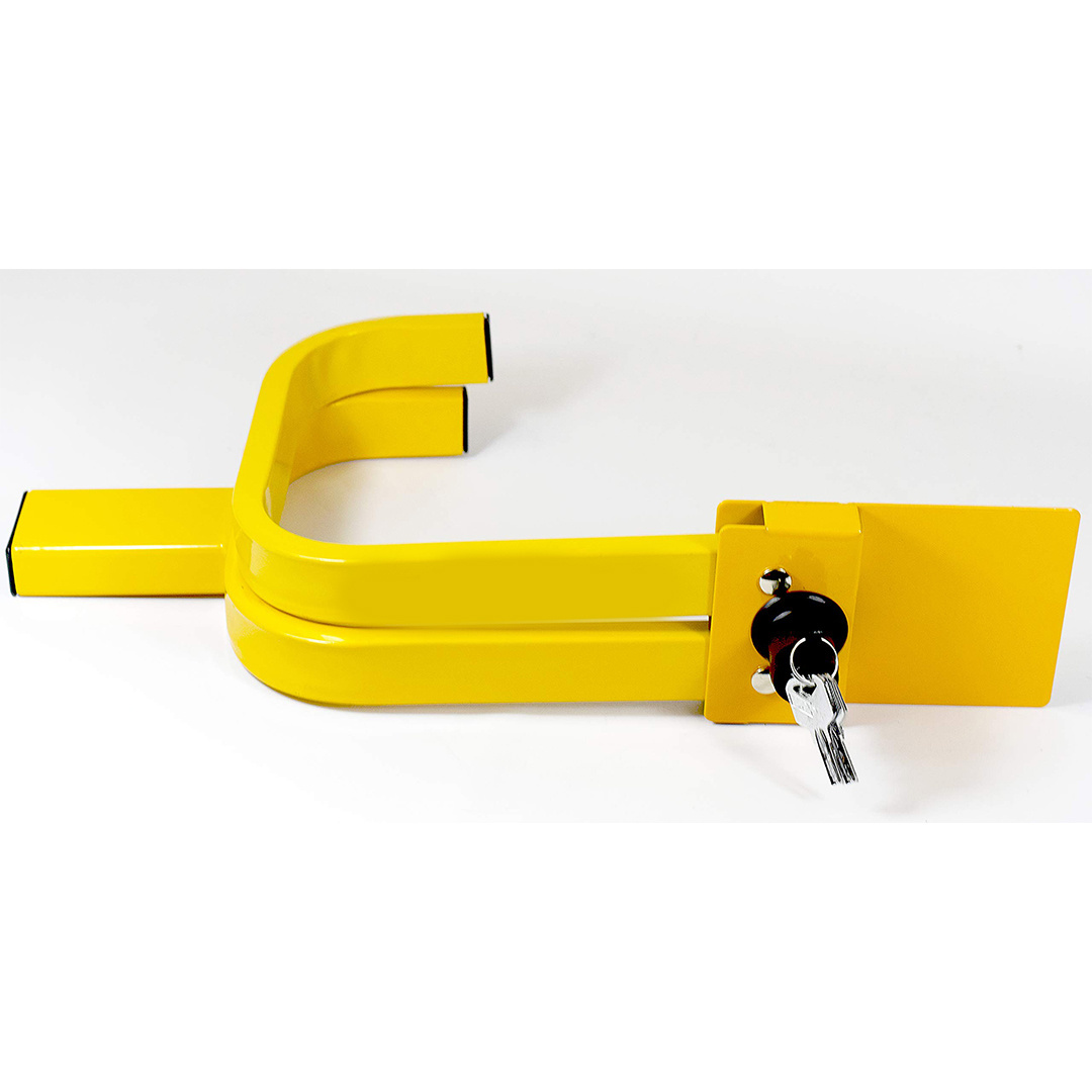 Universal  Heavy Duty Yellow car Caravans Trailers Tire wheel clamp lock With 13