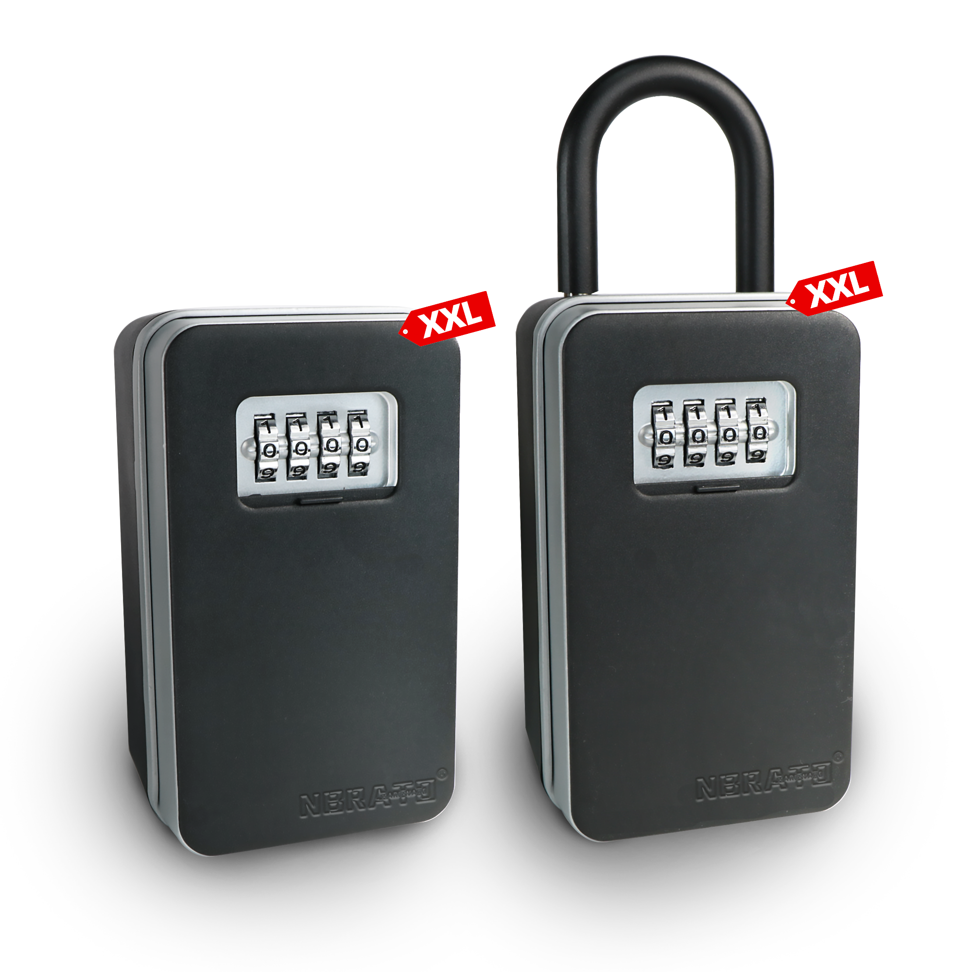 2024 aluminium alloy light weight key storage 4 digit combination lock box for outside house key