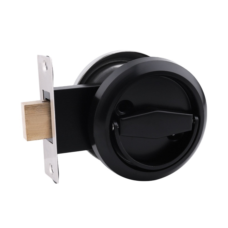 stainless teel Bedroom hidden invisible sliding Passage Pocket Door LOCK with Embedded Pull Ring